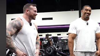 The Greatest PowerLifter John Haack and Larry Wheels Train Bench Press [upl. by Ahseen]