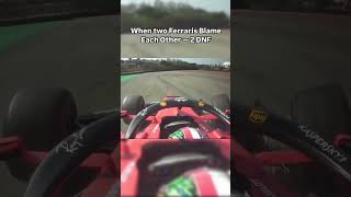 Clash between Vettel and Leclerc ends in disaster Watch the chaos unfold as both Ferraris [upl. by Eitteb]