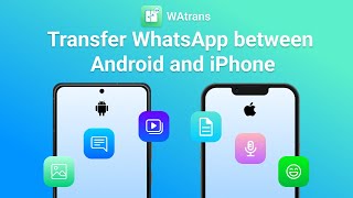 WAtrans Tutorial How to Transfer WhatsApp from Android to iPhone [upl. by Allimrac265]