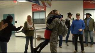 Troops at DFW Dec 2 2011 [upl. by Sansen817]