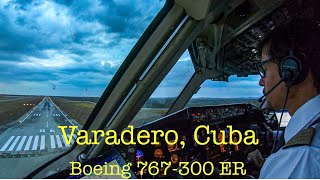 Landing in Varadero Cuba  Boeing 767300ER Condor Airlines [upl. by Hsemin146]