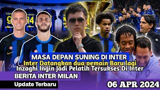 Fix👐Suning Dipastikan Bertahan Di Inter  4 Pemain Baru Musim Panas📝Inzaghi vs Herera amp Mancini ✅🔵⚫ [upl. by Llehcam]