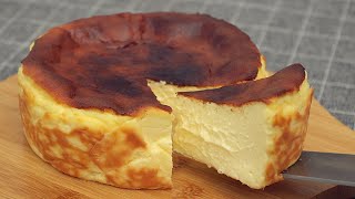 Basque Burnt Cheesecake Super Creamy amp Easy [upl. by Duj]