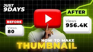 THUMBNAIL MASTERCLASS ✅ How to make YouTube Thumbnail in Photoshop [upl. by Pirzada472]