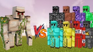 Op mutant iron golem vs all golems battle [upl. by Valerian]