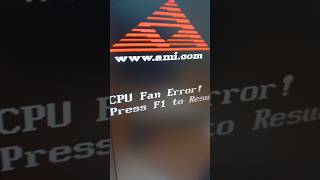 CPU fan error [upl. by Constantine457]