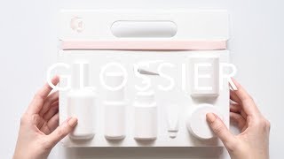 Glossier Skincare Edit  Travel Mini Set Review [upl. by Eeramit]