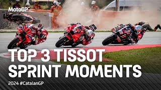 Top 3 Tissot Sprint Moments 🤯  2024 CatalanGP [upl. by Aenad]