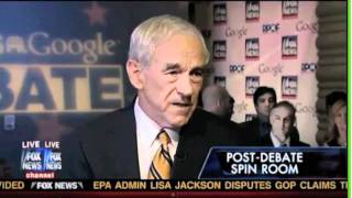 Ron Paul Knocks 95 Agreement out of Hannity Cold After Fox Debate [upl. by Neirrad]