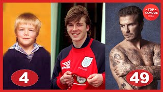 David Beckham ⭐ Transformation From 4 To 49 Years Old [upl. by Naitsirk]