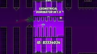 Geometrical Dominator in 10 geometrydash geometricaldominator gd shorts gaming dash funny [upl. by Adnohs612]