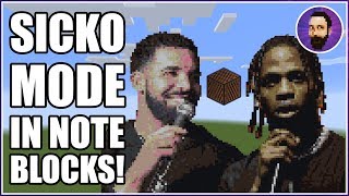 Travis Scott  SICKO MODE ft Drake  Minecraft Note Block Song [upl. by Arinay132]