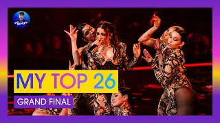 Eurovision 2024 Grand Final My Top 26 After the Semifinals [upl. by Nyloc]