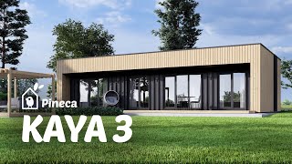 Casa in legno prefabbricata abitabile KAYA 3 70 m² [upl. by Juieta]