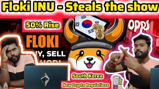 Breaking News Floki INU jumps 50 Kraken exchange listing South Korea crypto rules  Bitcoin News [upl. by Abisia]