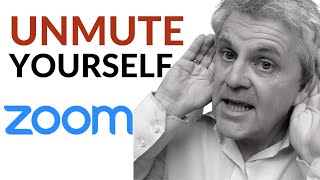 How to UNMUTE YOURSELF on Zoom quick tutorial [upl. by Budge645]