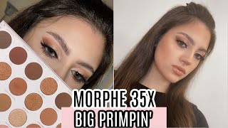 MORPHE 35X BIG PRIMPIN PALETTE REVIEW  TUTORIAL [upl. by Hevak]