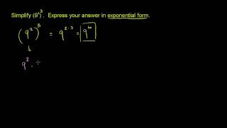 Exponent Rules 1 [upl. by Emiolhs]