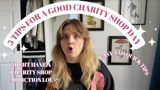 MY 5 TOP TIPS FOR GREAT A CHARITY SHOP DAY  thrifting how to shop smarter and find the gems [upl. by Hurff]