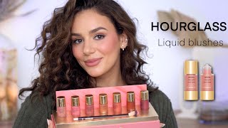 HOURGLASS UNREAL LIQUID BLUSHES Testing Out ALL SHADES Application amp Review  Tania B Wells [upl. by Cassi9]