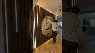 Hallway mirror design with led interiordesign design led interiorstyle home manisehgaltiktok [upl. by Narton]