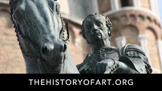 Equestrian Statue of Gattamelata by Donatello [upl. by Ahsikym]