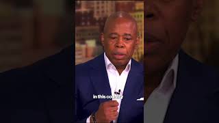 NYC Mayor Eric Adams Bristles When Accused Of Defending Trump On The View shorts [upl. by Arundell]