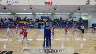 Volleyball 6B 2nd Round  Potter County  HerreidSelby Area [upl. by Inalial138]