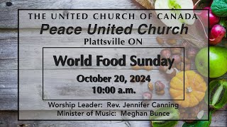 Peace United Church October 20 2024 [upl. by Ahsiet]