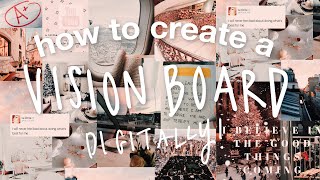 how to create a DIGITAL VISION BOARD that ACTUALLY WORKS 2019 [upl. by Harmonia392]