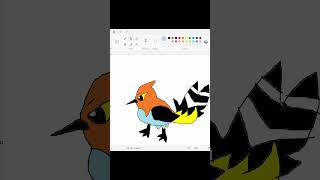 Poorly Drawing Pokemon Until Lengends ZA  Day 7  Fletchling to Talonflame pokemon art shorts [upl. by Spear]