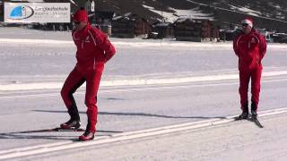 Beinabstoss Siitonen  Die Skating Technik  Langlauf im Goms [upl. by Uwkuhceki]