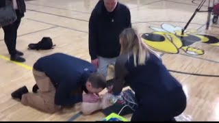 Students life saved using CPR AED in Memphis Community School District [upl. by Aynwad]