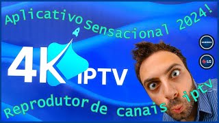 🔶️ 4K IPTV APP SENSACIONAL LIBERANDO TUDO NA SUA SMART TV SAMSUNG LG 2024 [upl. by Alvan]