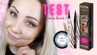 🔥TEST 🔥 Moje NOWE brwi ❤️ Nyx Lift and Snatch  mydło Lash Brow do stylizacji brwi [upl. by Lontson]