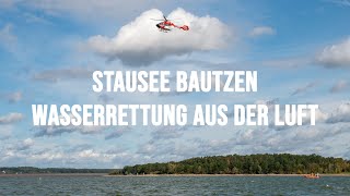 Wasserrettung Berufsfeuerwehr Bautzen trainiert mit Luftrettung [upl. by Eibreh]