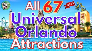 Universal Orlando Resort ATTRACTION GUIDE  Universal Studios Islands of Adventure amp Volcano Bay [upl. by Ahsar]