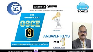 OSCE August 2021 Answer Key Part 1 Stations 0107  AnesthesiaTOOLS  WebinarCAMPUS [upl. by Golda138]