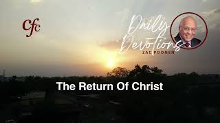 November 21  Daily Devotion  The Return Of Christ  Zac Poonen [upl. by Putnam]