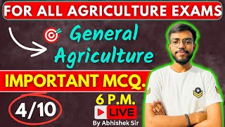 General Agriculture 410  Important MCQs With Explanation  for All Agriculture Exams 2024 [upl. by Tega]