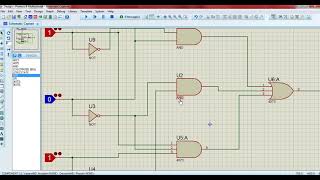 Boolean Function Implementation in Proteus Experiments 1amp2 [upl. by Nibbs]