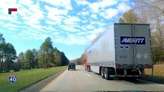 I40 West in North Carolina Driving Mocksville to Statesville in 4K [upl. by Dlorad]