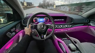 NEW 2024 Mercedes GLE450 Coupe POV Drive Best Daily Driver Interior Ambiente Review [upl. by Ahsieker790]