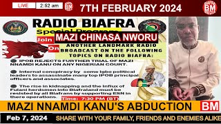 Mazi Chinasa Nworu Live Broadcast Today Wednesday 7th February 2024  Biafra Media [upl. by Ragse]