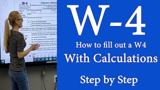 W4  IRS tax Form W4  How to fill out IRS Tax form with calculations 2024 is close to 2022 [upl. by Seiter965]