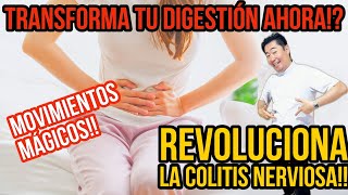 ¡Rutina de estiramientos y compresiones para combatir la colitis nerviosa y estimular el intestino [upl. by Rebme]