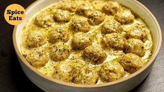 CHICKEN MALAI KOFTA CURRY  CHICKEN MEATBALLS IN WHITE GRAVY  CHICKEN KOFTA [upl. by Holcman]