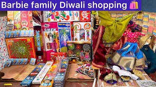 Barbie drama episode 66  Barbie family Diwali shopping 🛍️  Diwali celebration [upl. by Sue862]