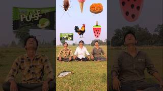 Three cute brothers vs eating biscuit icecream burger jalebi amp insect hen vfx magic videoshort [upl. by Atnes168]