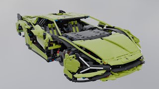 Lego lamborghini sián Speed Build [upl. by Lucius]